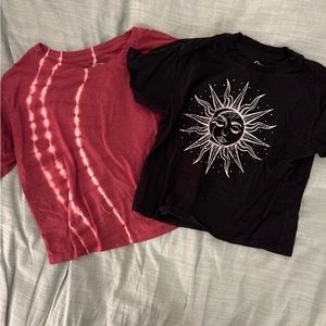 Art class cropped tees